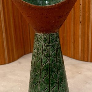 Retro vas ~Stengods~ delvis glaserad